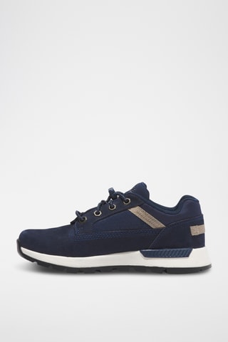 Baskets en nubuck - Bleu marine
