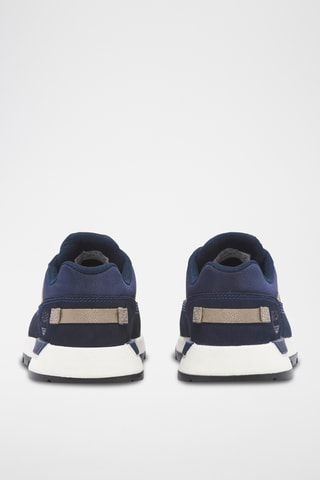 Baskets en nubuck - Bleu marine