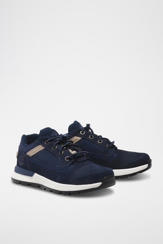 Baskets en nubuck - Bleu marine