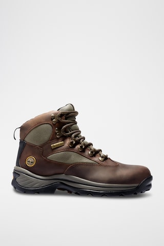 Chaussures montantes de randonnée en cuir - Marron