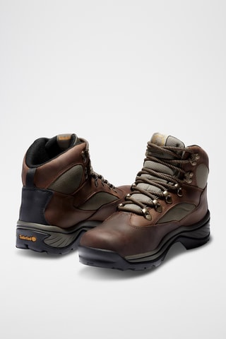 Chaussures montantes de randonnée en cuir - Marron