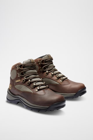 Chaussures montantes de randonnée en cuir - Marron