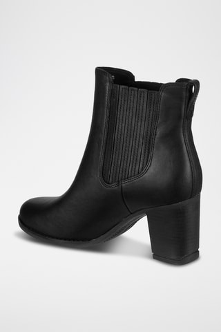 Bottines en cuir - Noir