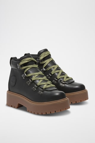 Bottines en cuir - Noir