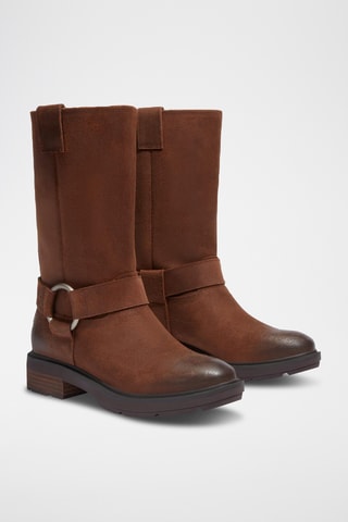 Bottes en nubuck - Marron