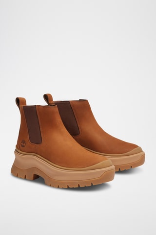 Bottines Chelsea en nubuck - Camel