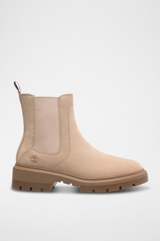 Bottines Chelsea en nubuck - Beige