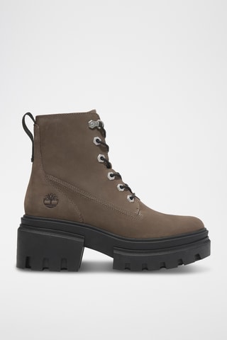 Bottines en nubuck - Marron