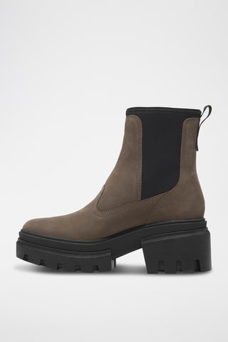 Bottines Chelsea en nubuck - Marron clair