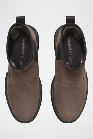 Bottines Chelsea en nubuck - Marron clair