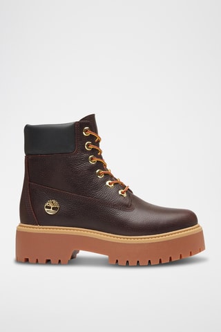 Bottines en cuir - Marron
