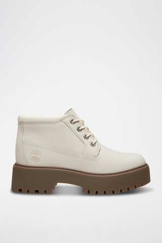 Bottines en nubuck - Blanc