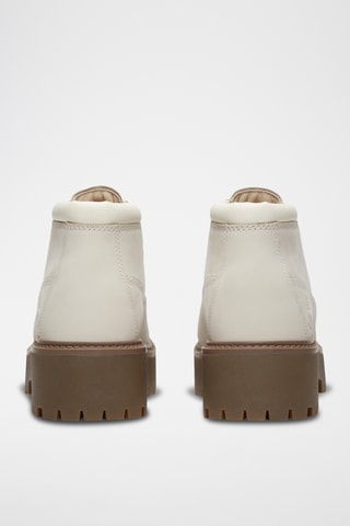 Bottines en nubuck - Blanc