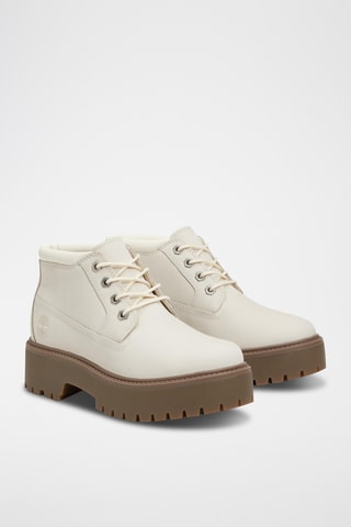 Bottines en nubuck - Blanc