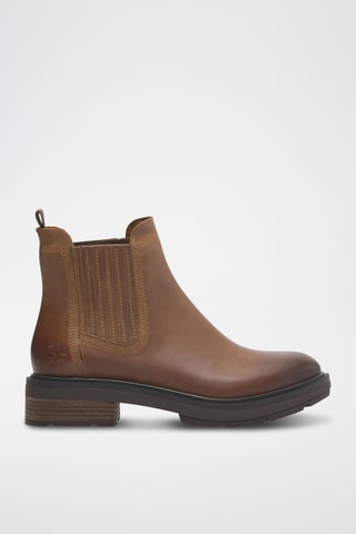 Bottines Chelsea en cuir - Marron