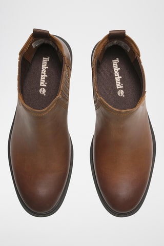Bottines Chelsea en cuir - Marron