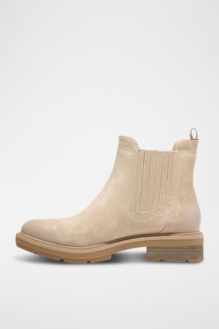 Bottines Chelsea en nubuck - Beige