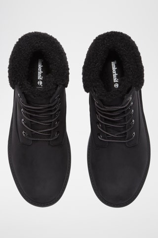 Bottines fourrées en nubuck - Noir