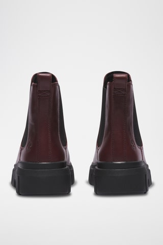 Bottines Chelsea en cuir - Bordeaux
