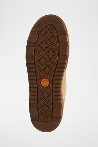 Baskets plateformes en nubuck - Beige