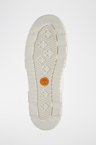 Baskets plateformes en cuir - Gris foncé et blanc
