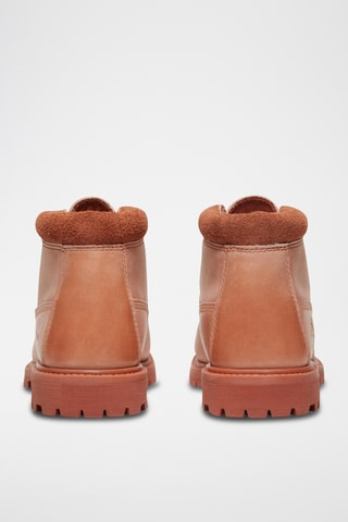 Bottines en cuir - Saumon