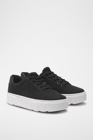 Baskets plateformes en cuir - Noir