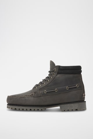 Boots en cuir - Gris