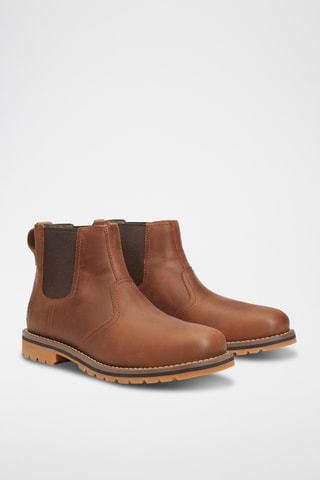 Bottines Chelsea en cuir - Marron