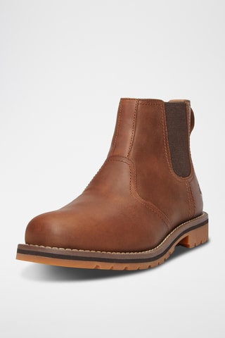 Bottines Chelsea en cuir - Marron