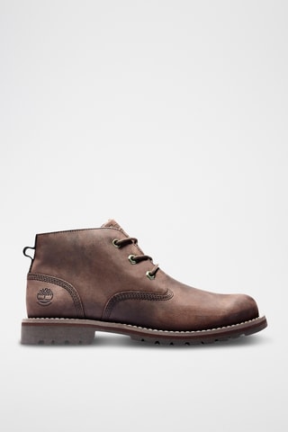Boots en cuir - Marron foncé