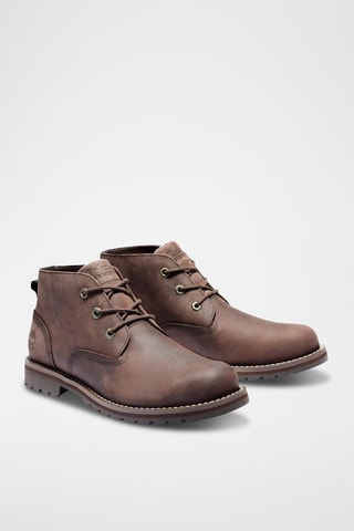 Boots en cuir - Marron foncé