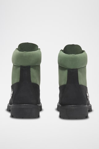 Boots en cuir - Noir et vert foncé