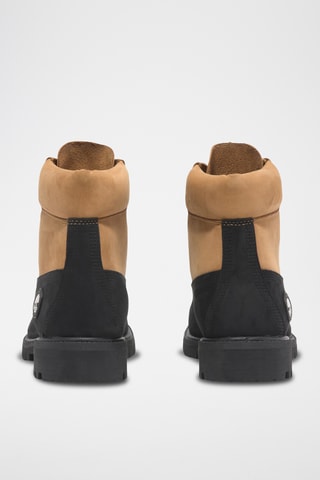 Boots en nubuck - Noir et beige