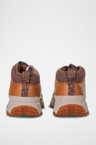 Chaussures montantes de trail en cuir - Camel