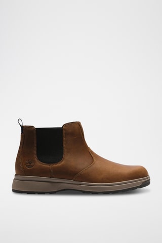 Bottines Chelsea en cuir - Marron