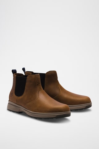 Bottines Chelsea en cuir - Marron