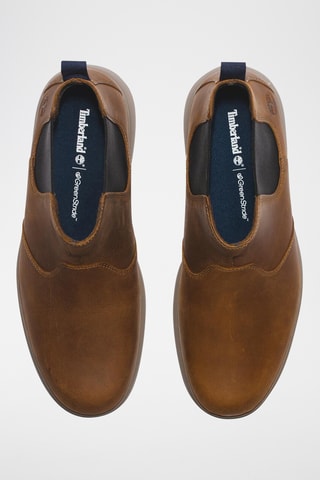 Bottines Chelsea en cuir - Marron