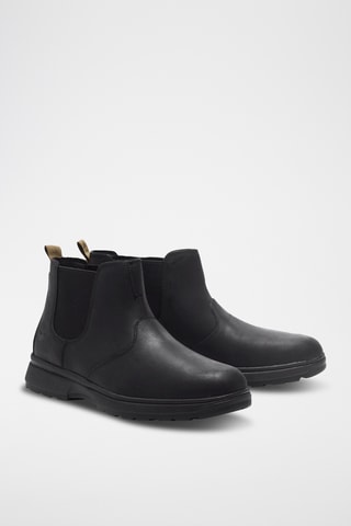 Bottines Chelsea en cuir - Noir