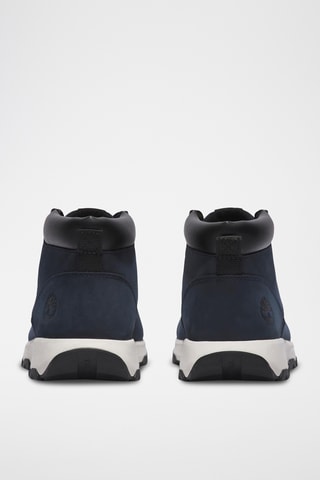 Baskets montantes en cuir - Bleu marine