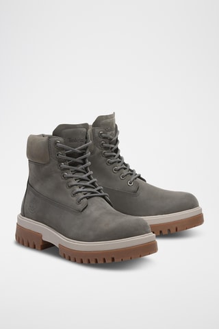 Boots en nubuck - Gris foncé