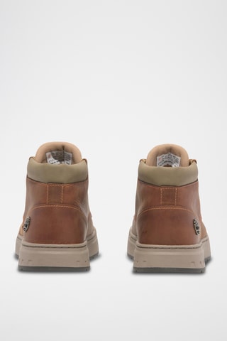 Baskets montantes en cuir - Orange