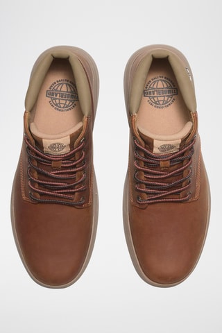 Baskets montantes en cuir - Orange