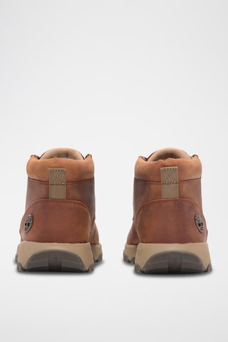 Baskets montantes en cuir - Orange