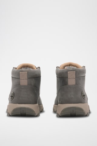 Baskets montantes en cuir - Gris foncé