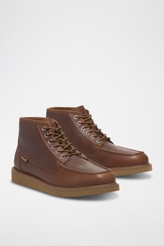 Boots en cuir - Marron