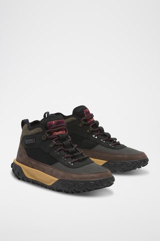 Baskets montantes en cuir - Noir