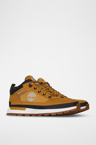 Baskets montantes en nubuck - Jaune
