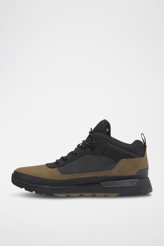 Baskets montantes en nubuck - Vert olive