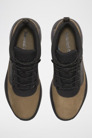 Baskets montantes en nubuck - Vert olive